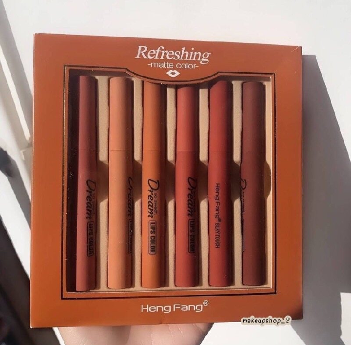 Heng Feng Dream Matte Lipsticks-Packed Of 6